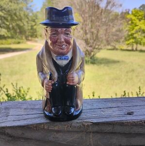 England Winston Churchill Toby Mug Vintage Porcelain